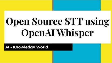 STT | Open Source Speech to Text | OpenAI Whisper | ASR using Whisper example