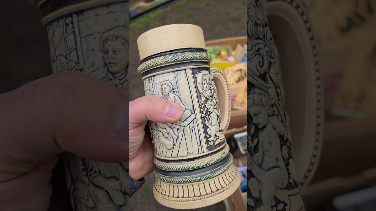 I discovered a beautiful beer glass at the flea market.