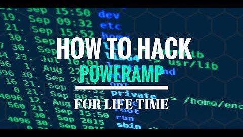 How to hack poweramp for life time