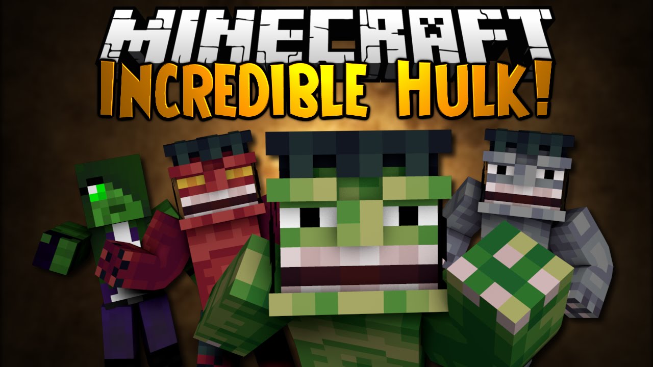 Minecraft Mod Showcase: INCREDIBLE HULK! - YouTube