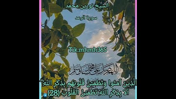 الشيخ نورين محمد صديق _ سورة الرعد