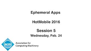 Hotmobile 2016 - Ephemeral Apps screenshot 2