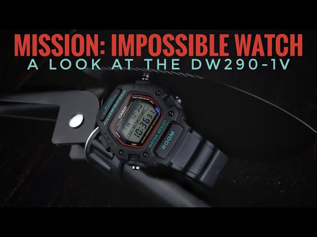 Casio DW290-1V The Mission Impossible Watch - YouTube