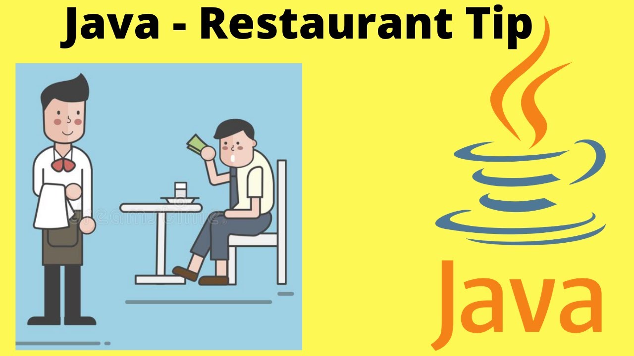Java Switch Case Static Block HashMap Restaurant Tip Example