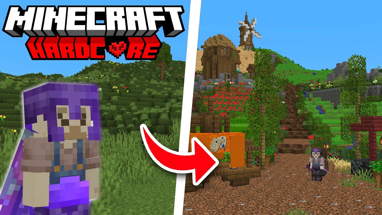 I TRANSFORMED My Minecraft Hardcore World - YouTube