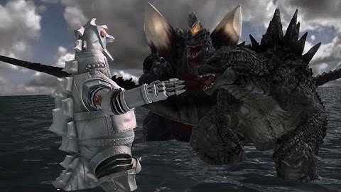 GODZILLA PS4: Godzilla 2014 vs SpaceGodzilla vs Mechagodzilla 1974