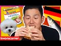 Korean Tries German Snacks | Chopped Liver + Canned Fish