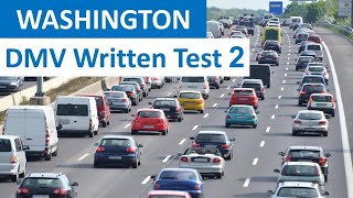 2022 Washington DMV Written Test #2