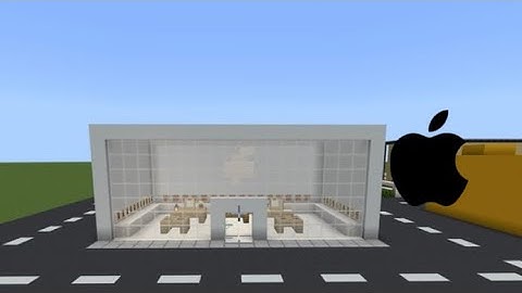 Minecraft Tutorial: How To Build a Apple Store in Minecraft