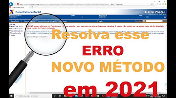 Erro: O CNS requer utilização do Plug-in Java 1.5 ou superior ("2021")