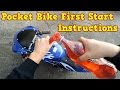 Pocket Bike 50cc - 最初のスタート手順 - Nitro Motors の Mini Moto 49cc PS77