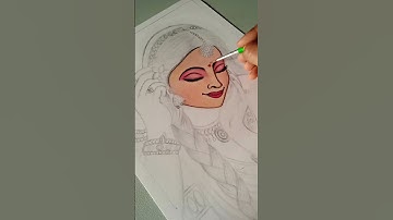 Radha rani drawing ❤️#shorts #art​ #drawing​ #trending #ytshorts #shortvideo #shortsfeed