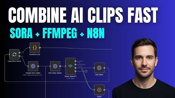 Combine Multiple AI Video Clips automatically in n8n with, FFMPEG.