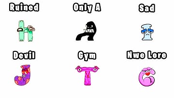 Alphabet Lore But Everyone ALL Different Versions (New Full Version 15)