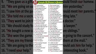 50 Examples of Pronouns in Sentences 📝 #englishshorts