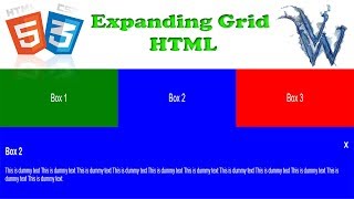 HTML5 and CSS3 Beginners Tutorials | HTML Expand Div | CSS Expand Div By Amazing Techno Tutorials