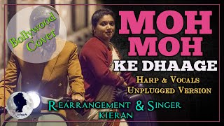 Moh Moh Ke Dhaage | Lyrical Translation | Harp & Vocal Unplugged Cover | Dum Laga Ke Haisha | KIERAN