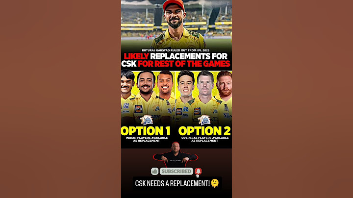 CSK NEEDS A REPLACEMENT!🫠As Ruturaj Gaikwad leaves the team due to an injury #csk #ytshorts #trend