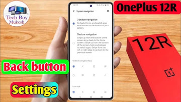 oneplus 12r back button settings, oneplus 12r side button setting