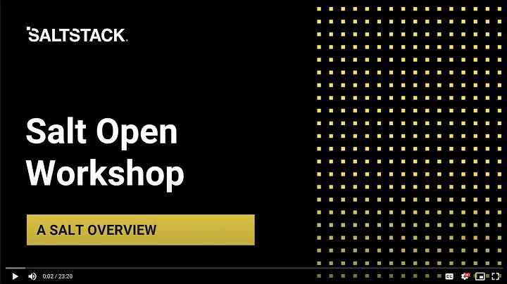 A Salt Overview - Salt Open Workshop module 1