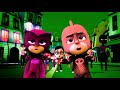 Pj masks funny colors  green catboy  episode 1  kidss