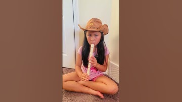 Playing Hot Cross Buns with Recorder
