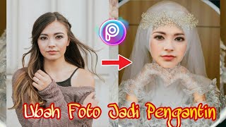 Cara edit foto jadi pengantin di picsart ||Android