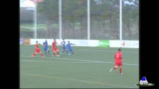 Gol de Platero con la R.S.Gimnástica ante el Rayo Cantabria.