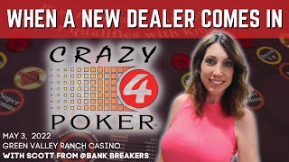 🤪 CRAZY 4 POKER - DOES A DEALER CHANGE MATTER? with @BankBreakers at Green Valley Ranch Casino screenshot 3