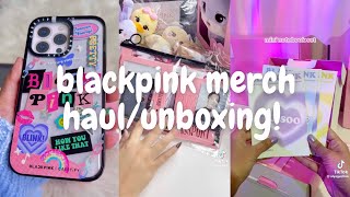 🖤💗 blackpink official merch haul/ unboxing! [asmr] (tiktok compilation) | minsbymon