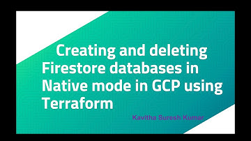 Creating and deleting Firestore databases in Native mode in GCP usingTerraform