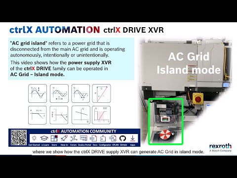 ctrlX DRIVE – XVR supply as AC grid generator in island mode