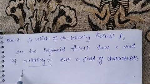 ¦¦ Multiple zeros in field extension ¦CSIR NET DEC 2011 question  on multiple zeros¦¦Ring Theory ¦¦