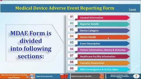 Medical device adverse event reporting.