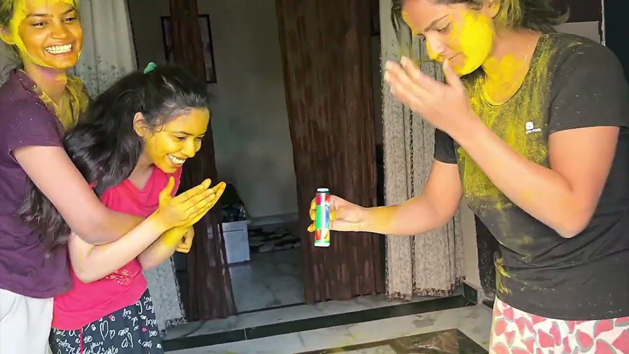 Holi-2024 |best holi| bhabiyo ne kheli bhot buri holi🌈|