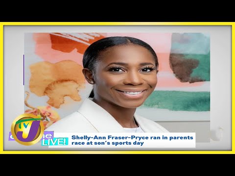 Shelly-Ann Fraser-Pryce ran in Parents Race at Son's Sports Day | TVJ Daytime Live
