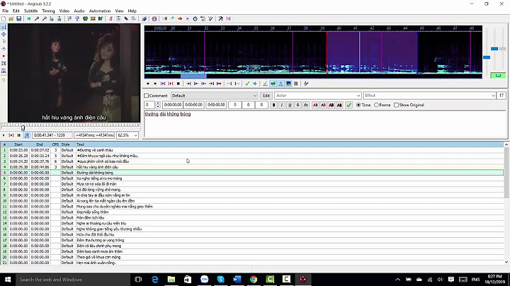 Hướng dẫn làm phụ đề video với aegisub