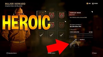 Heroic M1928 "Handler II" Daily Order | Free DLC M2 Carbine Contract | CoD WW2 Daily Order !