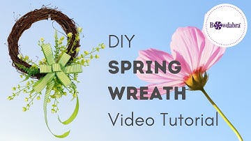 How to make DIY Spring Wreaths and Bows - Bowdabra Pro Tips  #springdecor #easybowtutorial