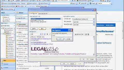 Technology Tips - Creating an Email Signature in Outlook 2007