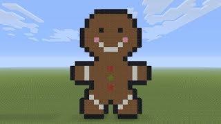 Minecraft Pixel Art - Gingerbread Man