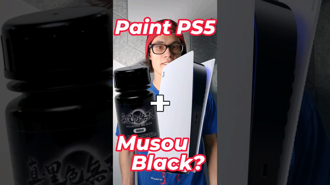 Bad Idea! Paint PS5 in Musou Black! 