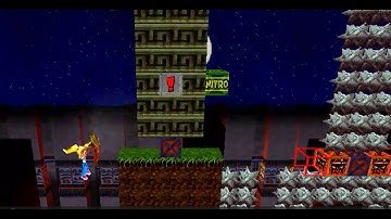 Crash Bandicoot Back in Time [fan game] Custom level : Crate Blocked Tomb by Jzrlza