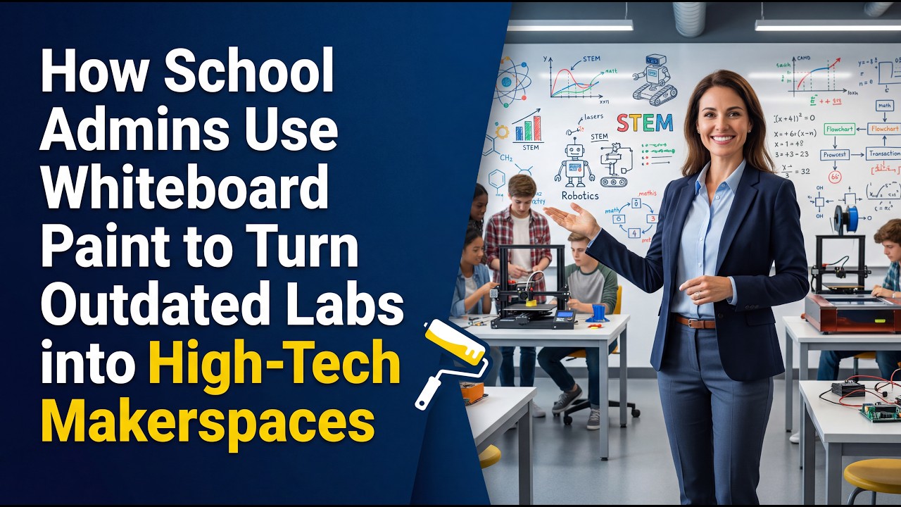 How School Admins Use Whiteboard Paint to Turn Outdated Labs into High-Tech Makerspaces