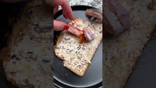 Burnt Bacon Cream Cheese Spread With Smoked Salmon