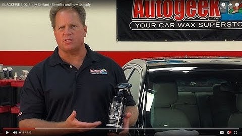 BLACKFIRE SiO2 Spray Sealant - Benefits and how to apply