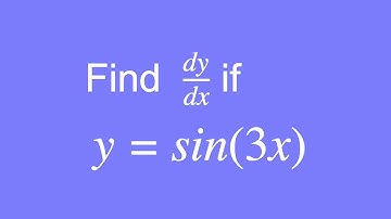 How to differentiate y = sin(3x) using the Chain Rule