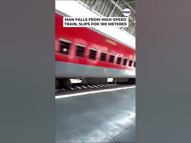 Watch: Man Falls From Train Running At 110 km/h, Slips For 100 Metres And Survives