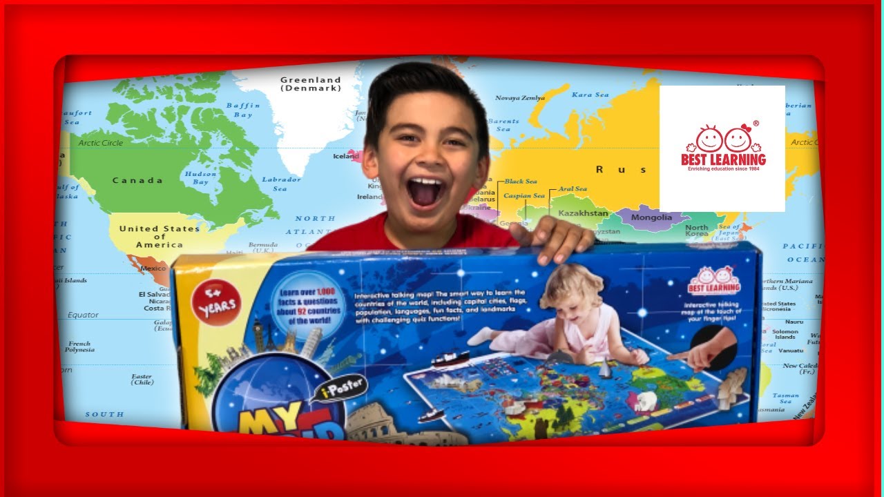 Best Learning My World i-poster Interactive Talking Map Age 6+ 