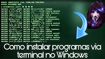 como instalar programas via terminal no Windows